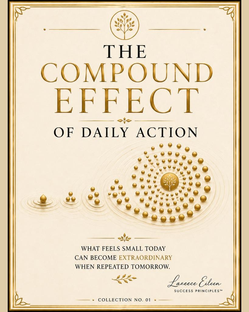 The Compound Effect of Daily Action. — Lareece Eileen Success Principles Collection No. 01
